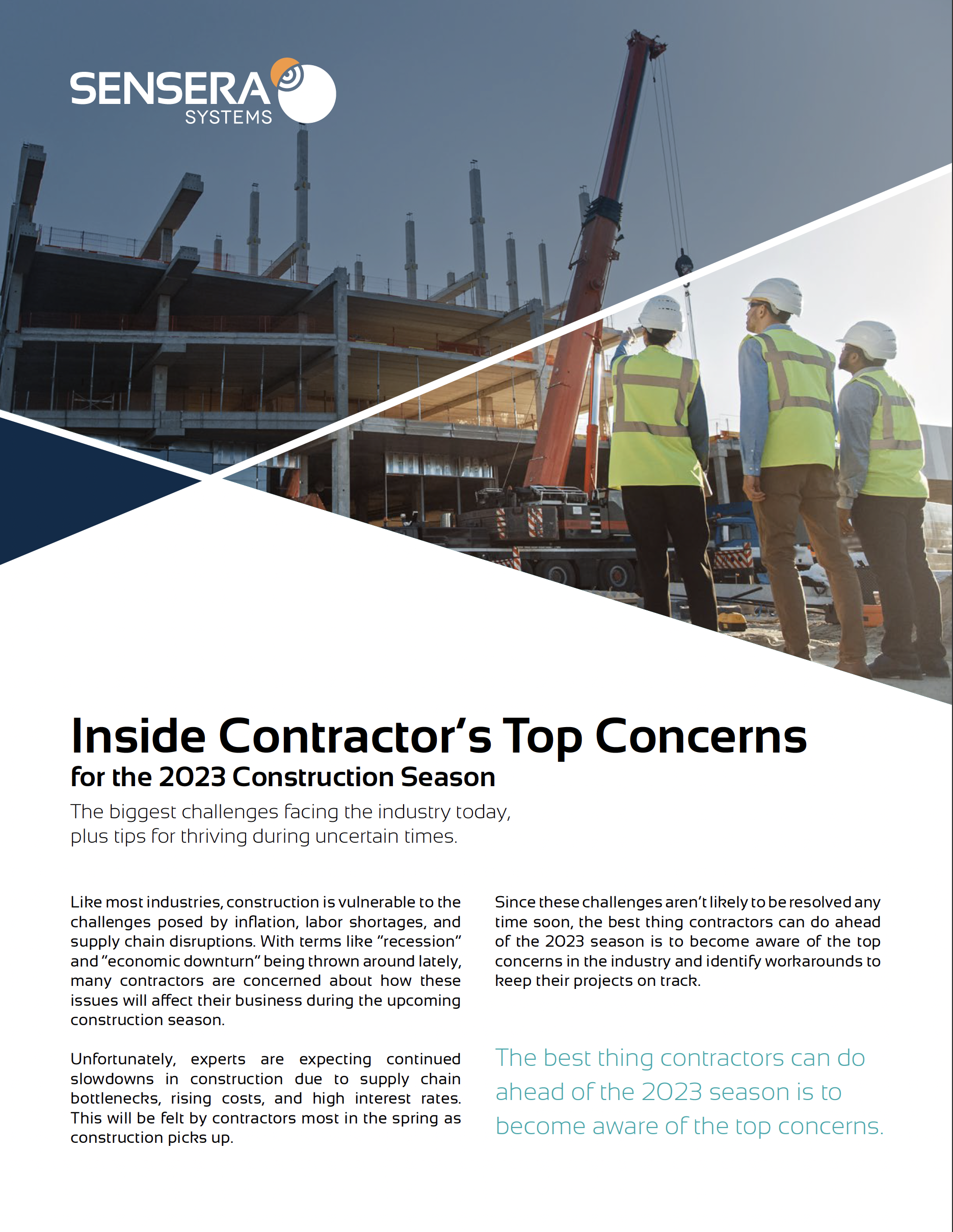 Inside Contractor's Top Concerns for the 2023 Construction Season